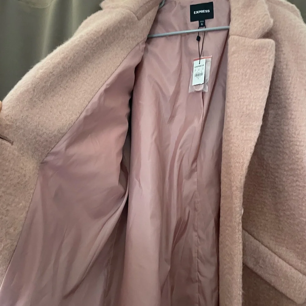 Express Wool Blend Car Coat XL NWT - Picture 7 of 16